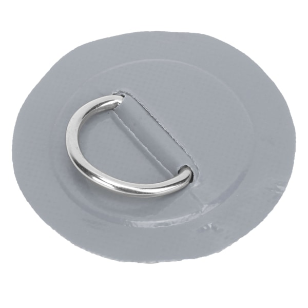 4 st PVC-lapp elastiskt repset D-ring lapp bungee repset rostfritt stål D-ring dyna grå