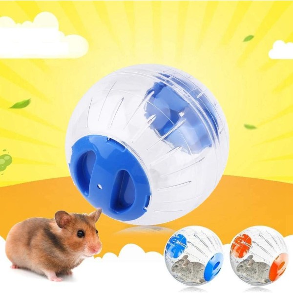 Hamsterboll, transparent hamsterhjul löpboll för hamstrar och möss Plastleksaker för att eliminera tristess och öka aktiviteten