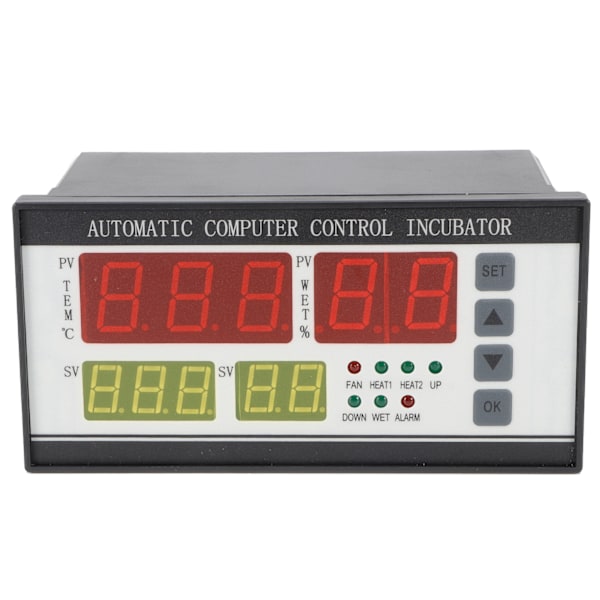 220V Inkubator Termostat Hög Noggrannhet Automatisk Äggvridning Temperatur Fuktighetskontroll
