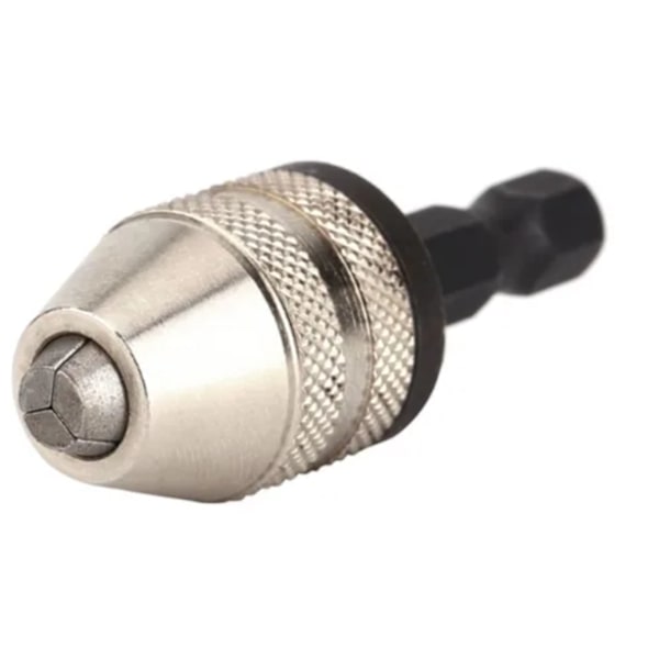 Chuckadapter 1/4 Snabbväxlande Hexskaft Push Back Reducer 3-käke för Borrbit Elektrisk Slip 0,3‑3,6mm