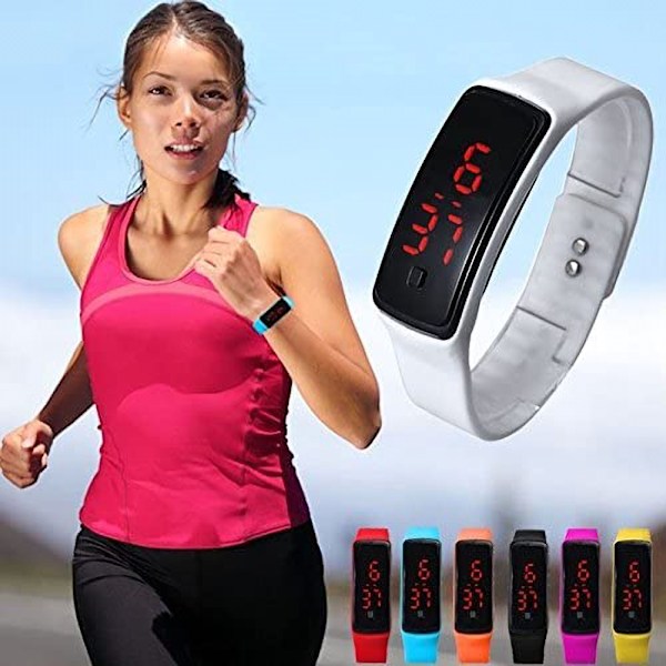 Sensorisk Armbandsväckarklocka för Barn, Lättanvänd Tyst Alarmklocka med Vibrerande Påminnelse, Digital Display och Mjukt Silikonarmband för Klassrum eller