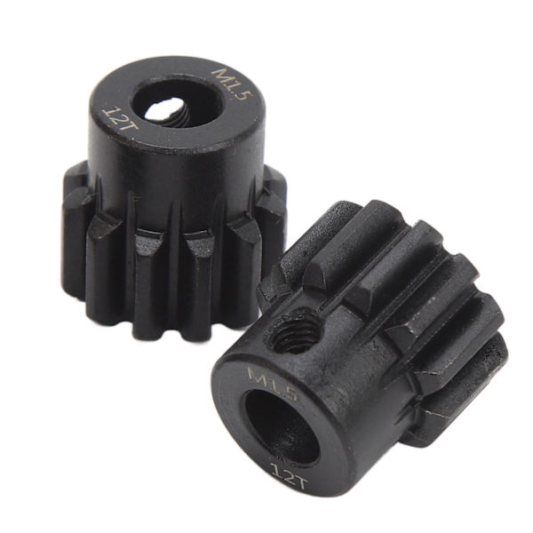 3 st RC-bilväxelsats M1.5 8 mm innerhål stålbilmotorväxel för 1/5 1/8 1/10 modellbil 12T