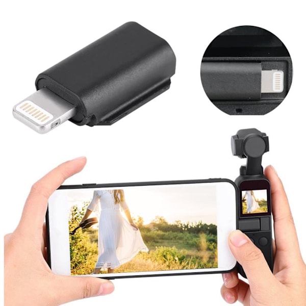 Telefonjackadapter för DJI OSMO Pocket för iPhone Smartphone (Lightning)
