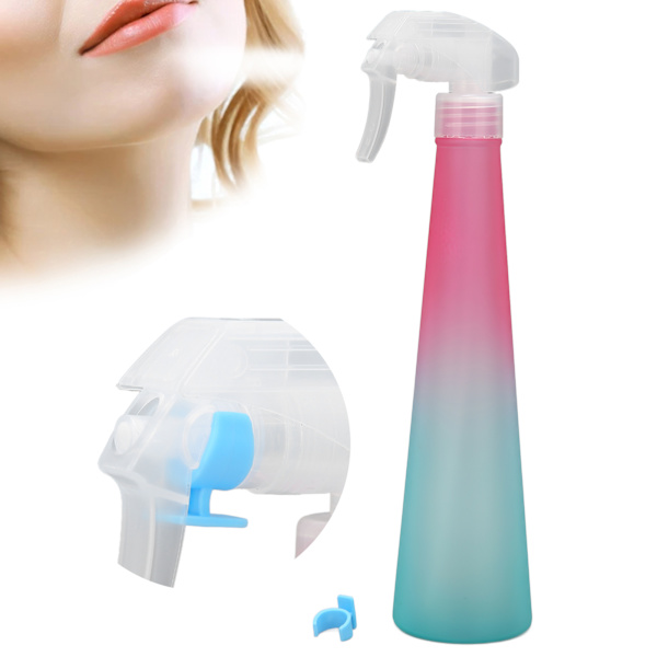 Kontinuerlig sprayflaska konform fin dimspray sprayflaska för hårstyling växter 350 ml