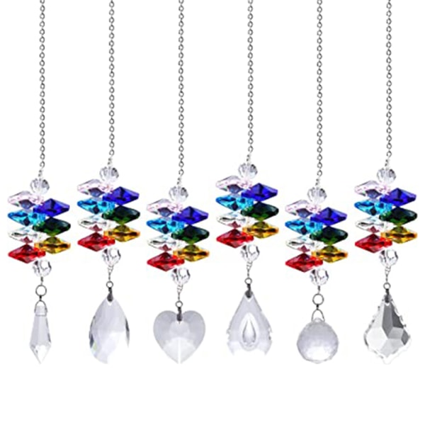 Crystal Prism Ball Hängande hängande trädgårdsdekorationsljus