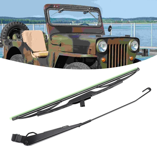 Vindrutetorkarmotorsats 7731000001 Lång Axel 12v Universal Torkarmotor med Arm och Blad för Fiskebåt ATV UTV