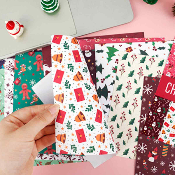 Hobbykartong, ditt förstahandsval för DIY-projekt, 24 ark dubbelsidigt scrapbook-papper med 12 unika designer, perfekt för gratulationskort och