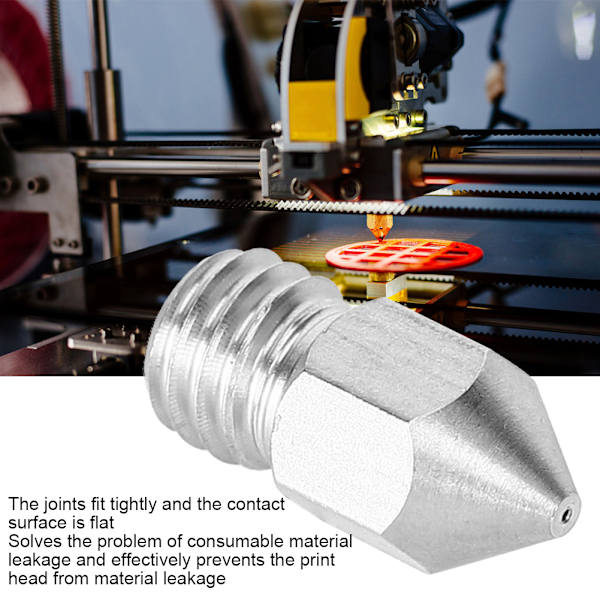 5 st. Rostfritt Stål Munstycke Extruder Print Head 3D-skrivartillbehör 1.75/0.4mm