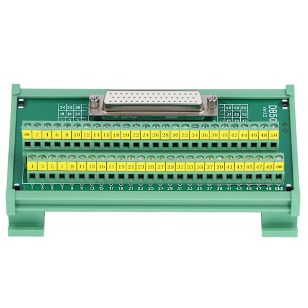 DB50 till Terminalanslutningsadapterplatta PCB-kort Rakt Hon DC60V DB50‑M7