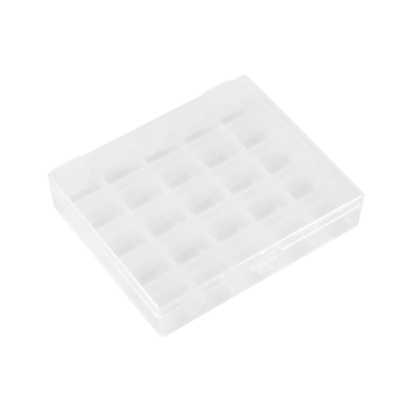 1 st Plast Tom Spolhållare Symaskin Spole Organiserare Förvaring Klar Box för 25 Spolar