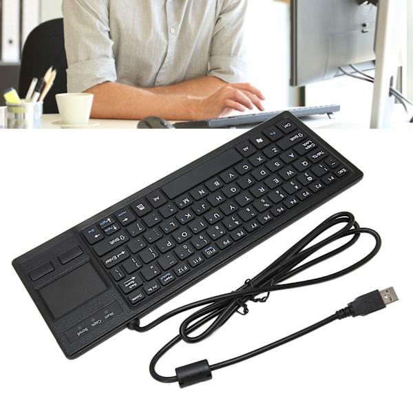 K 800 tangentbord med pekplatta trådbunden ultratunn minikompakt pekplatta tangentbord med HUB-funktion