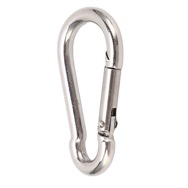10 st karbinhake fjäder snäppkrok kraftig snabb länk 304 rostfritt stål för fågelmatare 7MM