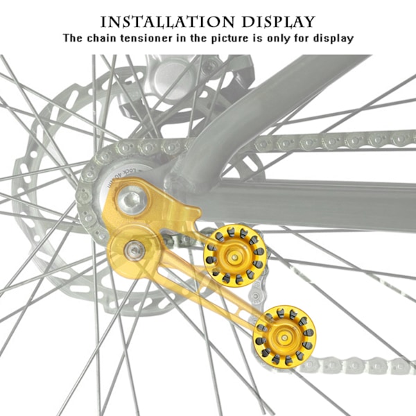 MEIJUN Cykelkedjeguide Spännare Refit Tower Wheel för Brompton 3sixty Fällbar Cykel Bakväxel Guld