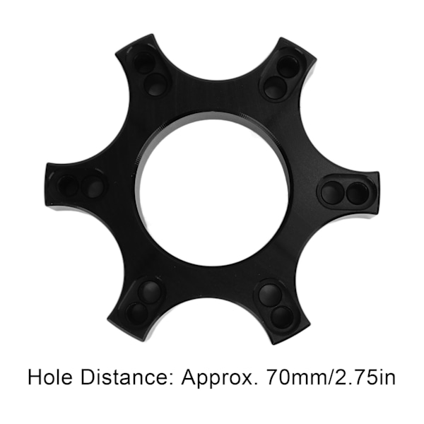 Styrplatta i aluminiumlegering 70 mm avstånd för Thrustmaster T300RS med 13‑14 tum ratt