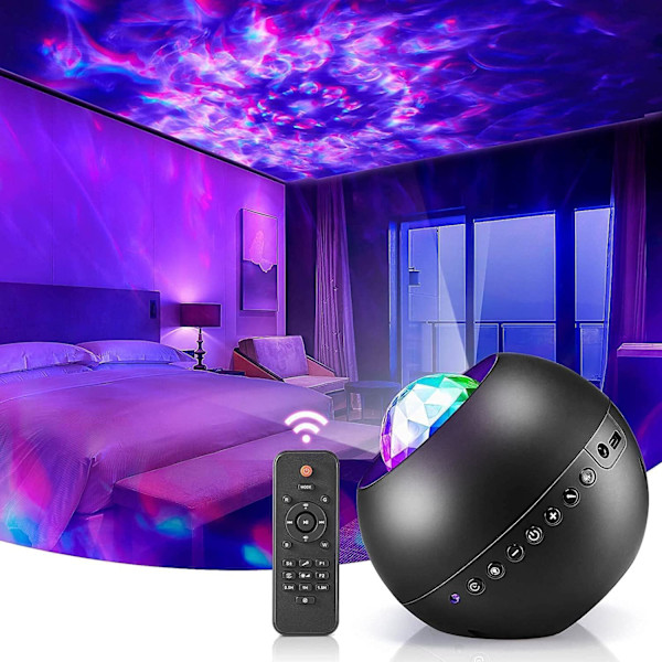 Tonårsrumsinredning, Norrskenseffekter Multifunktionell Galaxstjärnprojektor med Bluetooth-högtalare, Perfekt som födelsedagspresent eller julklapp