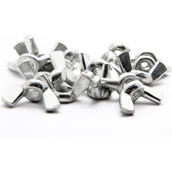 Vingmutter M6 Galvaniserat Stål Sortiment Vingmutter 20 PCS Vingmutter, Set Vingmutter, DIY Tillbehör, Verktyg För Fixering