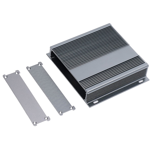 Elektrisk låda i aluminiumlegering för projekt, integrerat hölje, 31x143x130mm, mattgrå