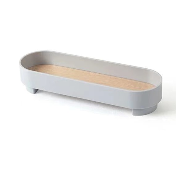 Elegant Design Sminkbricka, Utrymmesbesparande Premium Keramisk Multifunktionell Keramisk Bricka för Kompakt Bänkskiva, Lätt att Rengöra Mikrovågsugns- och Ugnssäker