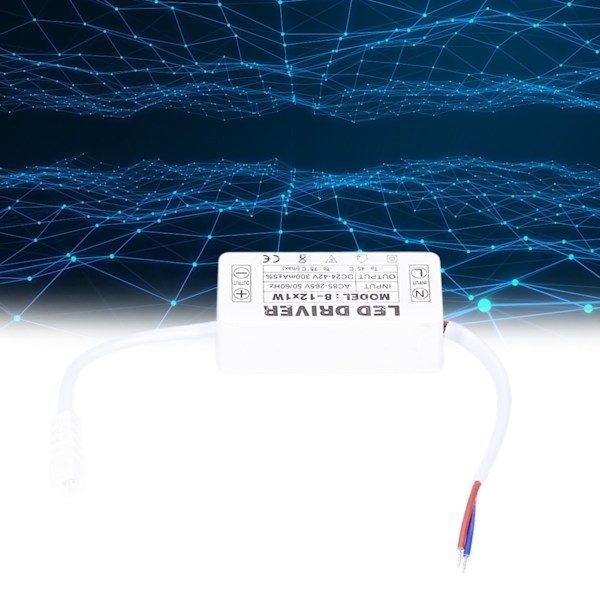 LED-drivrutin 300mA konstantströmsomvandlare DC24‑42V lampströmförsörjningsdrivrutin AC85‑265V