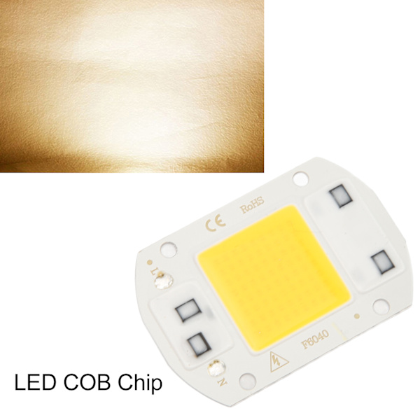 2 st LED COB-chip med hög effekt, drivrutinfri integrerad SMD-lampkula, ljusstark och effektiv vändbar COB-lampkula, varmt ljus, 30 W