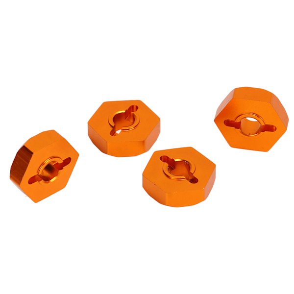 4 st 12mm Hex Nav Adaptrar i Aluminiumlegering med Axelstift för TRAXXAS 1/16 RC Bildelar