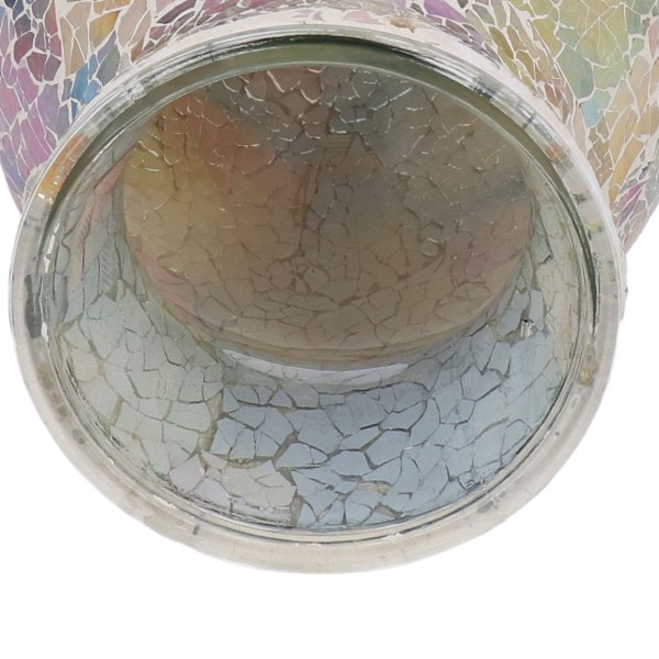Mosaikglasvas i europeisk stil, glänsande utsökt dekorativ vas för vardagsrum och sovrumsdekoration
