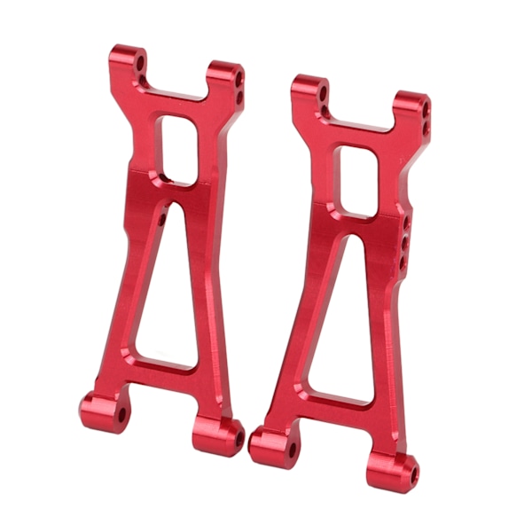 2 ST RC Bakre Nedre Armar Aluminiumlegering Bakre Nedre Fjädringsarm för 1/16 Fjärrstyrd Bil Röd