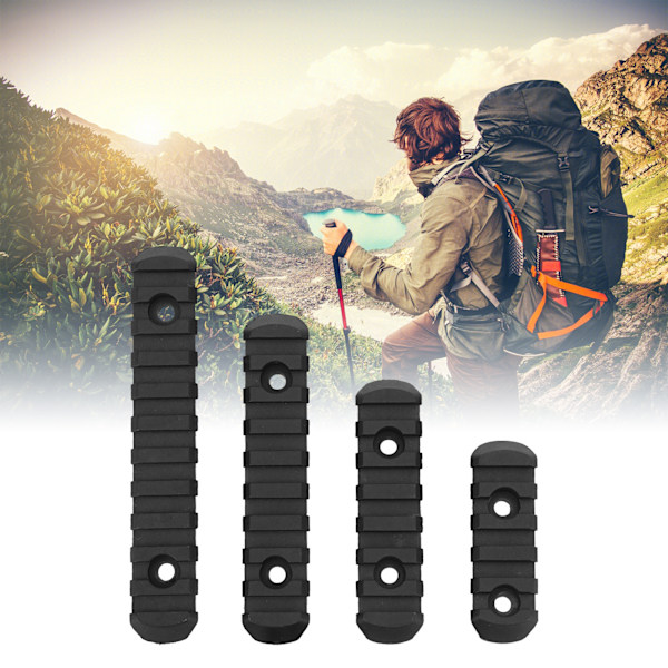 Polymer Picatinny Rail Sektioner Lättvikts Rail Tillbehör Set för MOE Handguard Jakt Tillbehör EX254