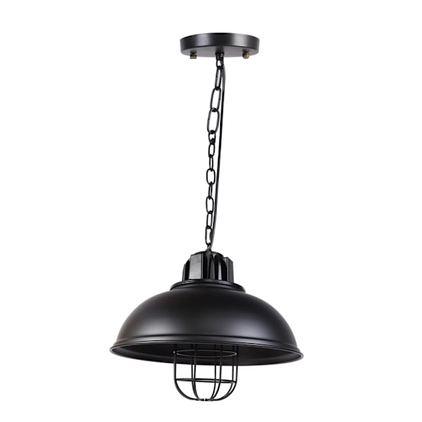 85-265V Vintage Enkel Stil Svart Bur Lampa LED Hängande Ljus Taklampa