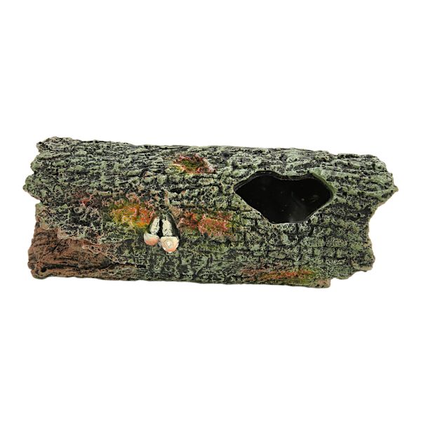 Akvarium Trädstam Ornament Simulering Artificiell Akvarium Grott ihålig Trädstam för Fisk Sköldpaddor Reptiler