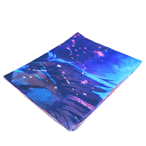Svartljus Lejon Gobeläng UV Reaktiv Mystisk Färg Lysande Glöd Vägg Hängande för Vardagsrum Sovrum GTYH 150x130cm/59x51.2in
