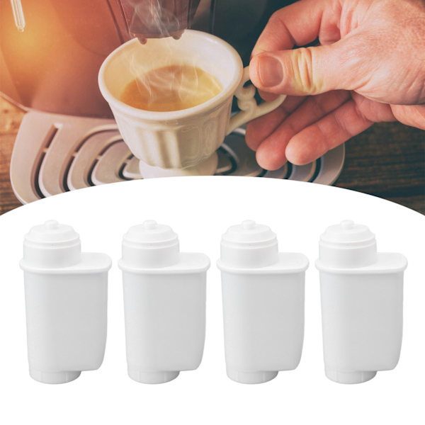 4PCS Kaffeemaskinens mjuka vattenfilter ABS vattenfiltreringssystem ersättning för VeroBar 300 för Bosch VeroBar 100 EQ