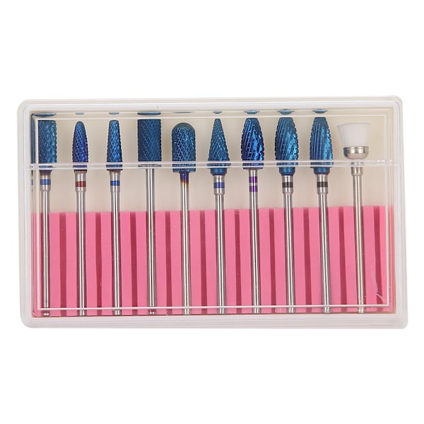 10 st nagelslipningshuvud nagelborr set nagellack poleringstillbehör manikyrverktygssats
