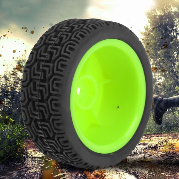4 st 1/10 RC Flat Car Tyre Tire Ersättning Tillbehör för HSP / HPI High Speed RC Car Vert