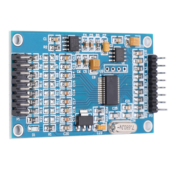 24-bit 8-kanals ADC-modul Datainsamlingskort Hög noggrannhet 30ksps Datautgångshastighet ADS1256
