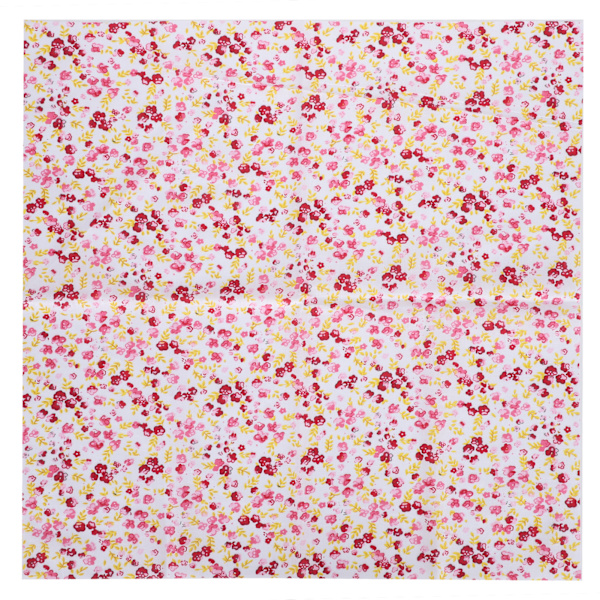 2 Set Bomullstyg Slättväv Trycktyg DIY Sömnad Quiltning PatchWork 5 Färger 50x50cm (Röd)
