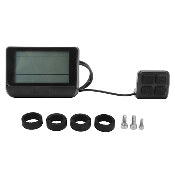 Elektrisk Cykel Display Panel Universal ABS Hölje 5 Pin Vattentätt Gränssnitt LCD Display Mätare 24V 36V 48V