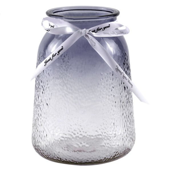 Vas Attraktiv Dekorativ Glasmaterial Stabil Bas 9.5x9x18cm Minimalistisk Stil Vas Prydnad för Hemmet