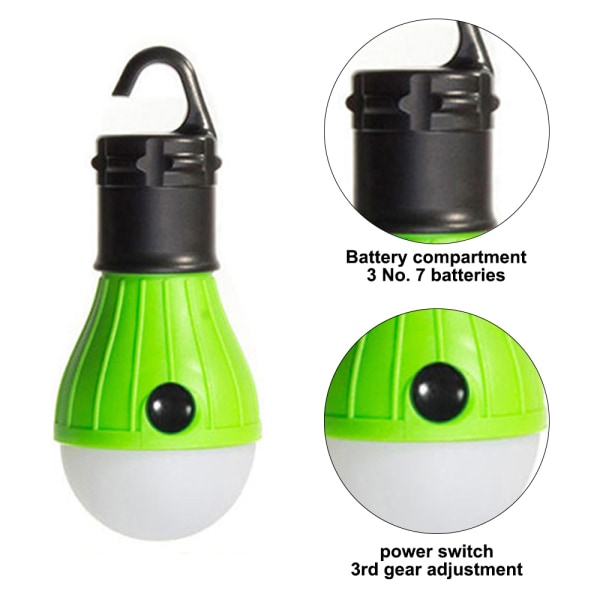 Campingtält Lantern Bulb Campingutrustning för campingvandring