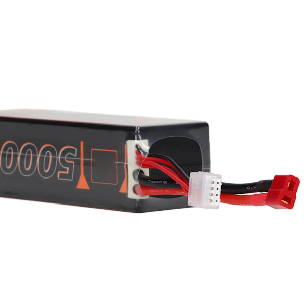 11,1V 5000mAh 100C 3S LiPo-batteri med T-formad röd pluggtillbehör för FPV RC Racing Car Quadcopter