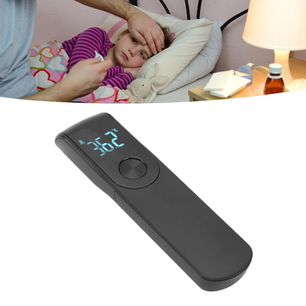 Innovativ Beröringsfri Infraröd Termometer, Medicinsk Precision för Snabba Tester Hemma, Hygienisk Design för Vuxna, Bebisar & Äldre, Svart