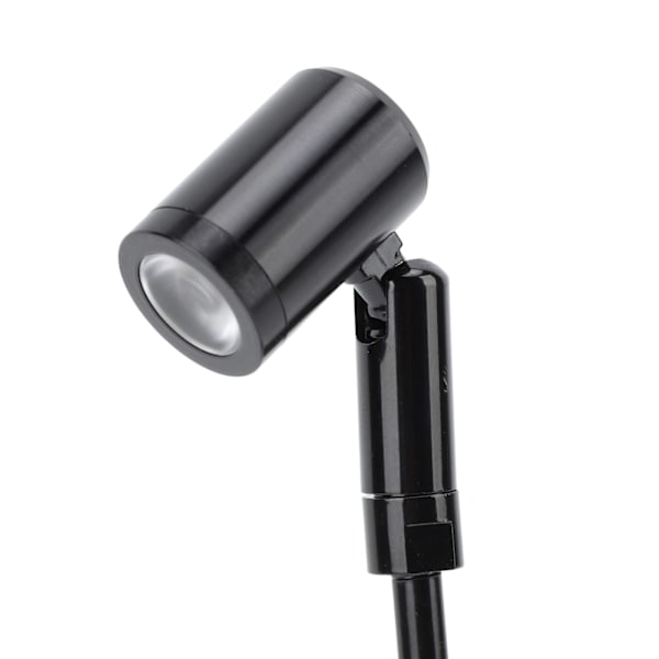 LED Mini Spotlight Smyckesmonter Displaybelysning DC12V Upprätt Mini Vitrinskåpslampa Ögonvård Stabil Värmeavledning Svart Naturligt Ljus