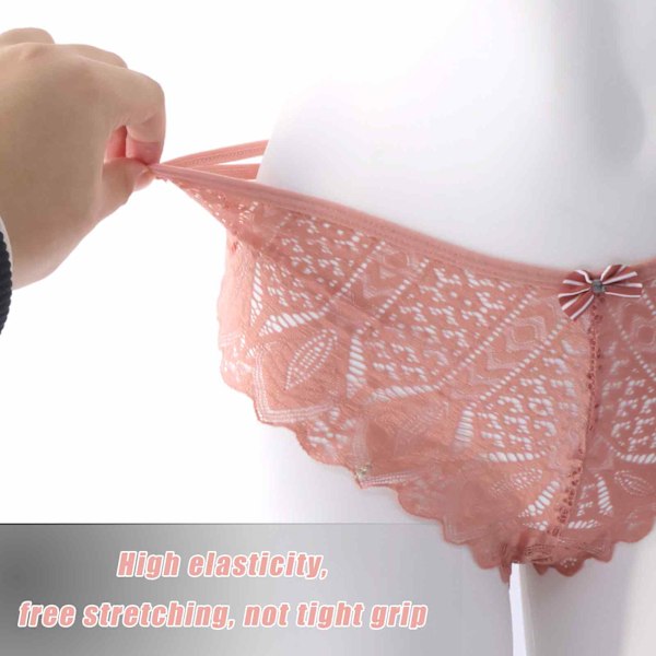 Sexiga Midje-Tanga, Spetsunderkläder för Damer, Trosor Damer, Midje-Spetsunderkläder, Ihålig Andningsbar Tanga, Rosett-Tanga, Sexig