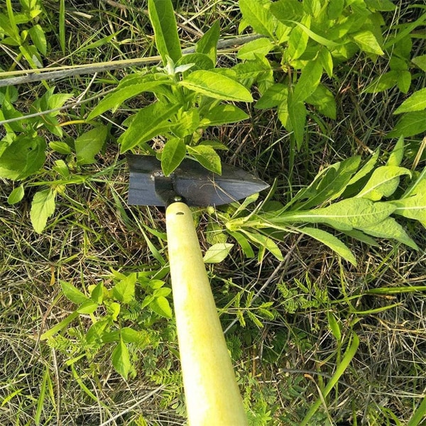 Planteringshacka, Stålhuvud, Trähandtag, Hacka, Ogräsrensning, Spade, Jord, Grävning, Handverktyg