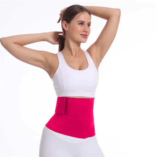 Midjelindning, waist trainer för kvinnor med slingdesign, täthet red