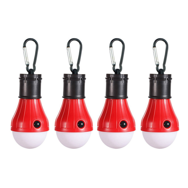 Tältlampa Bärbar LED Tältlampa 4-pack Clip Hook Hurricane