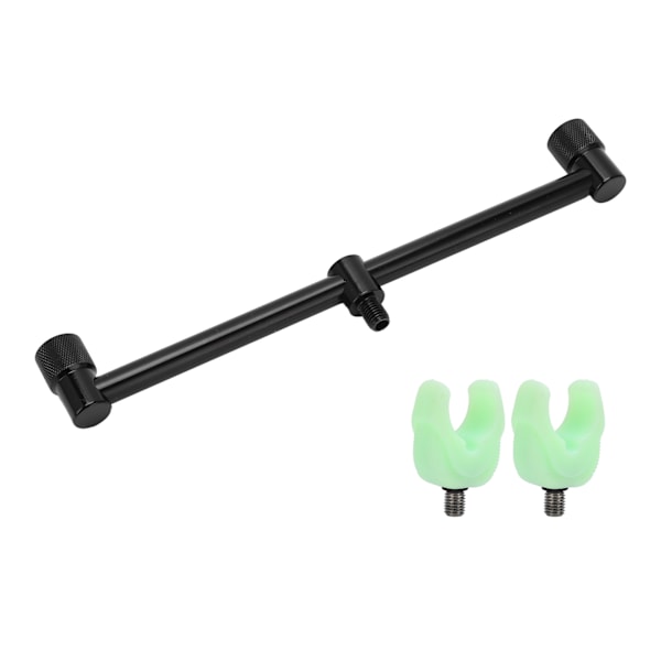 Fiske Spöhållare Aluminiumlegering Slitstark Hållbar Lättförvarad Använd Fiske Spöhållare för Utomhusfiske (2 Huvud 25cm Fäste 2st Fästehuvud