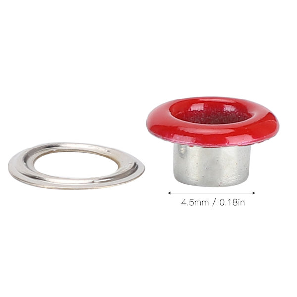 500 Set Ögle Spänne Metallisk Ögla Färg Skor Läder Väskor DIY Hantverk Knapp Nitar Verktyg 4,5 mm