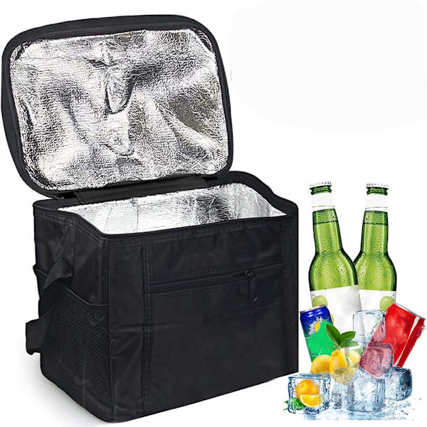 Hopfällbar kylväska, 10L picknickväska, kylväska, liten kylväska
