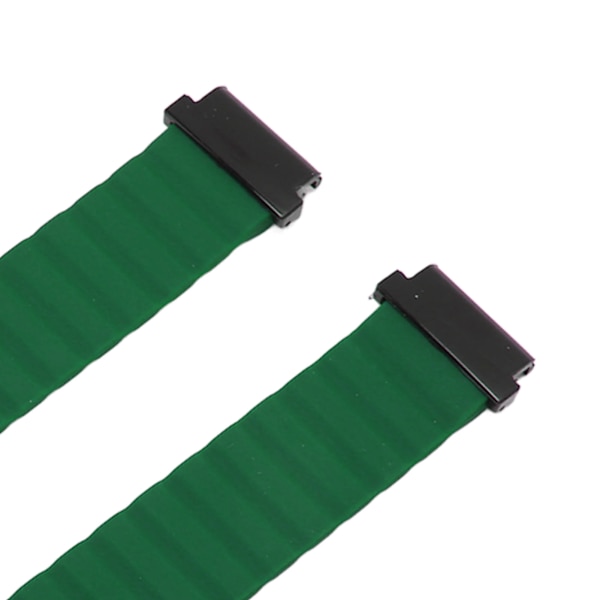 Magnetisk klockarmband Justerbar Snabbkoppling Silikon Klockarmband 20mm Passar för Garmin Fenix 7S 6S 5S OD Grön